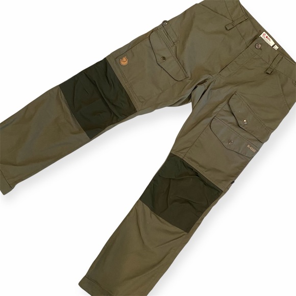 Fjall Raven Vidda Pro Ventilated Trousers Regular Fit Army Green Mens Cargos - Picture 2 of 13